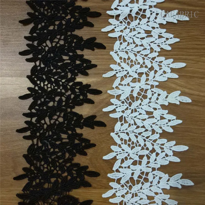 

1yard Sewing lace 8.5cm Black/White Embroidered Net Lace Fabric Trim Ribbons DIY Sewing Handmade Craft Materials