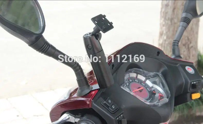 Полностью регулируемый скутер мотоцикл зеркало держатель Водонепроницаемость чехол для мобильных телефонов