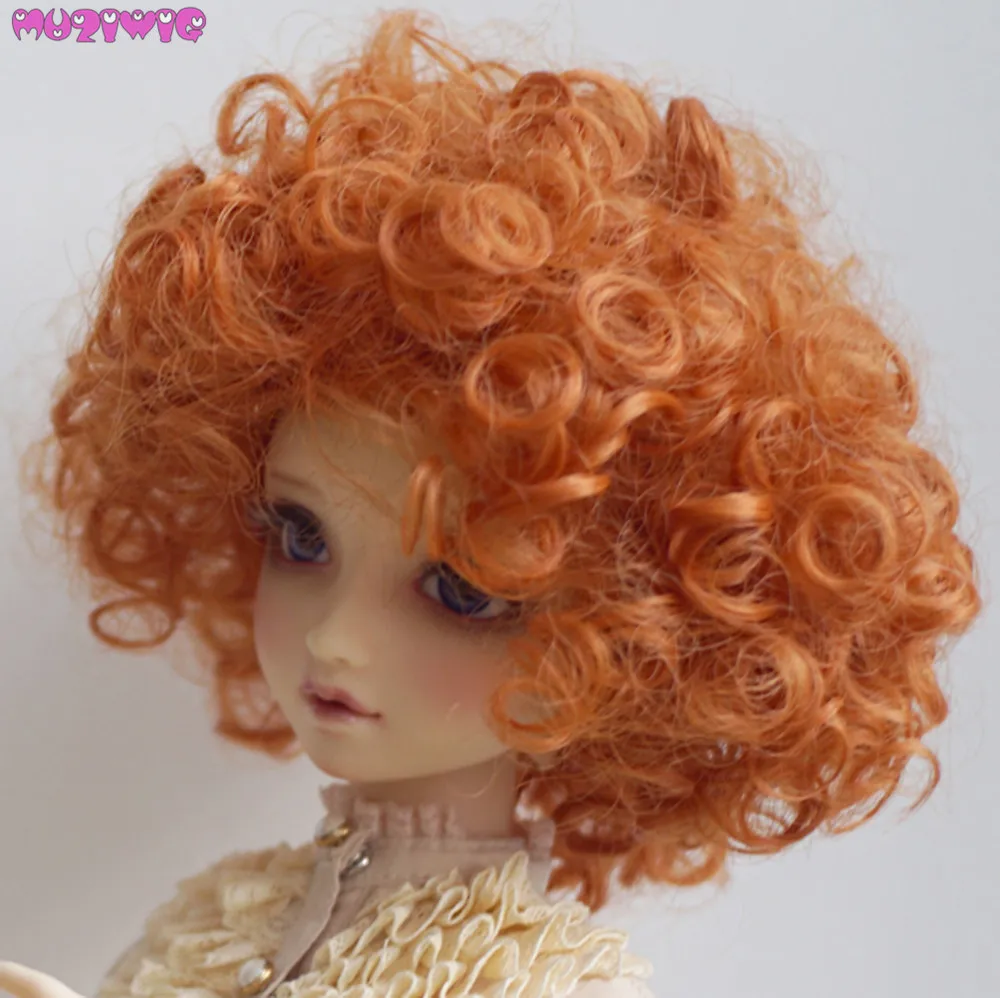 Cena Wysokiej jakości drutu wysokiej temperatury różowy brązowy czerwony peruki dla 1 3 1 4 1 6 lalki bjd
