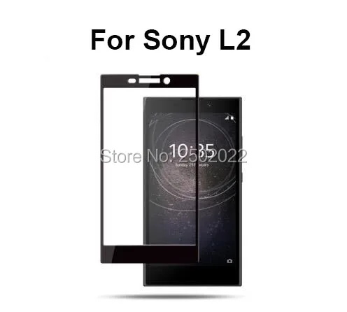 3D переднее закаленное стекло для sony Xperia L2 полное покрытие экрана Защитная пленка