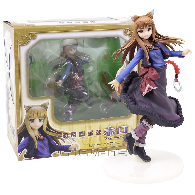 Аниме Spice and Wolf Holo 1/8 Масштаб ПВХ окрашенная фигурка Коллекционная модель игрушки 20 см