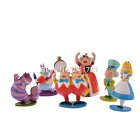 Аниме мультфильм Алиса ПВХ фигурка игрушки куклы 6-9 см 6 шт./компл. Бесплатная доставка DSFG150 - изображение