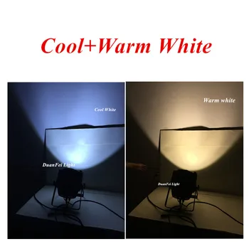 

6pcs/lot 100w cob par led stage wash par studio led par CW and WW