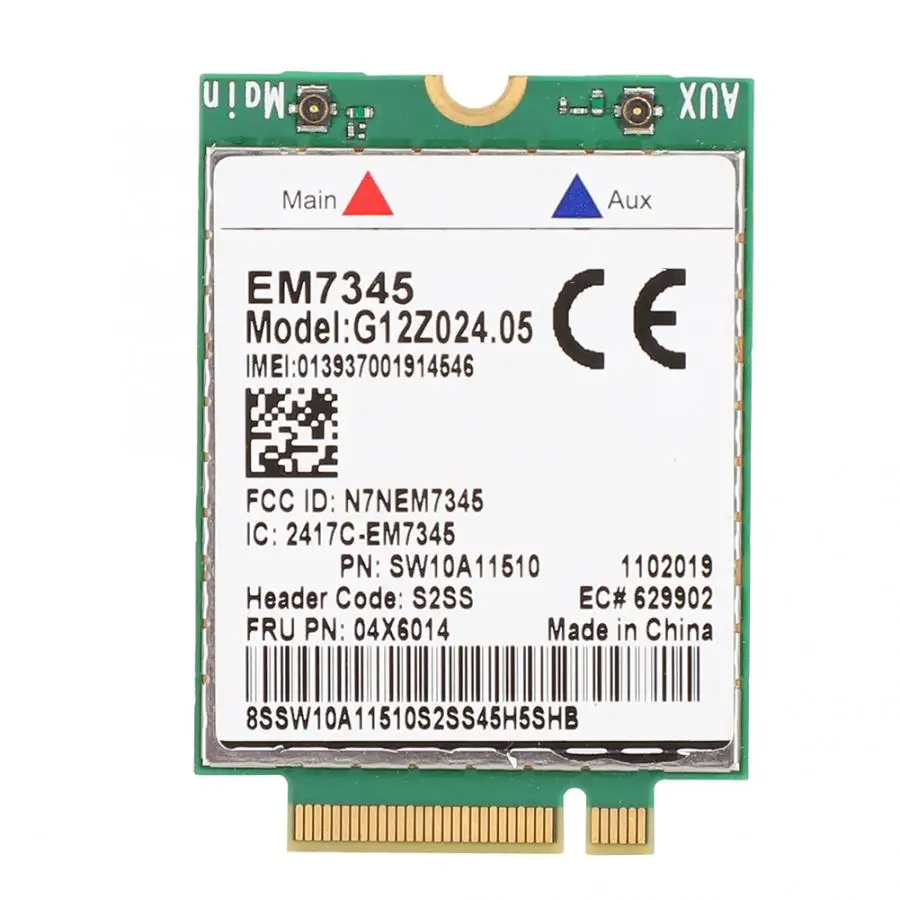 

EM7345 04X6014 4G LTE WWAN Wireless Network Card for Thinkpad X250 X1C W550 T450 X240