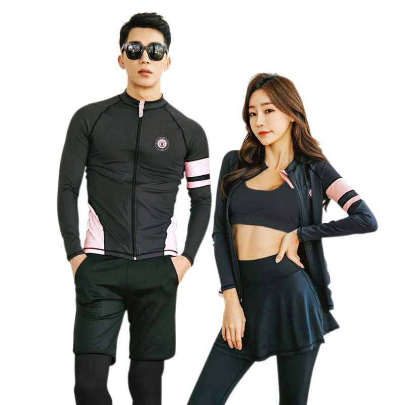 Купальник Rashguard женский из 4 предметов рубашка для плавания с длинным рукавом