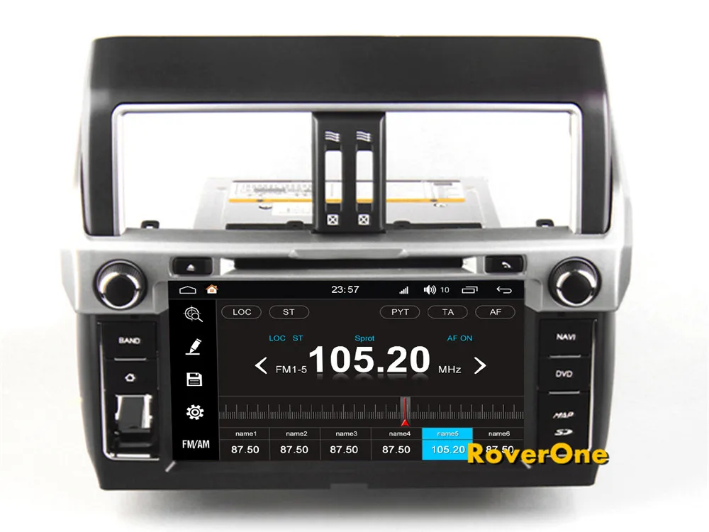 Cheap RoverOne Android 8.0 For Toyota Prado 2014 2015 Car Multimedia Player Radio Stereo DVD GPS Navigation Sat Navi PhoneLink 13