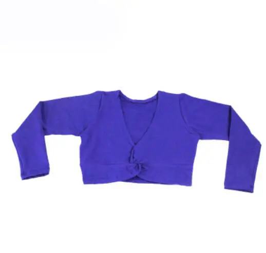 От 3 до 14 лет, детская танцевальная шаль из лайкры, хлопковая балетная танцевальная куртка кардиган, квадратная танцевальная одежда осенне-зимнее теплое балетное пальто - Цвет: Blue