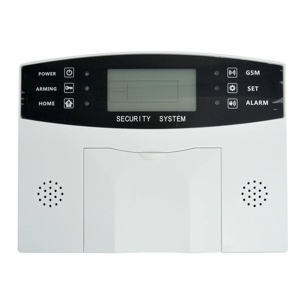 (1 Juego) sistema de alarma de seguridad del hogar 433 MHz inalámbrico PIR Sensor de movimiento Puerta de contacto LCD Panel GSM sistema de alarma sirena de interior