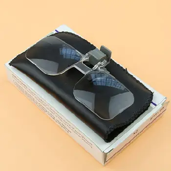 

Portable Frameless Magnifier Folding Handfree Clip Magnifying Glasses Precise Eyeglasses Jewellery Appraisal Watch Repair Tool