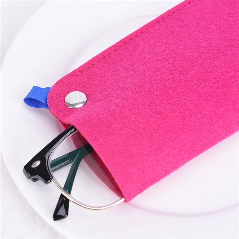 Wool Felt Cloth Eyeglass Case Women Sunglasses Boxes Multiple Uses