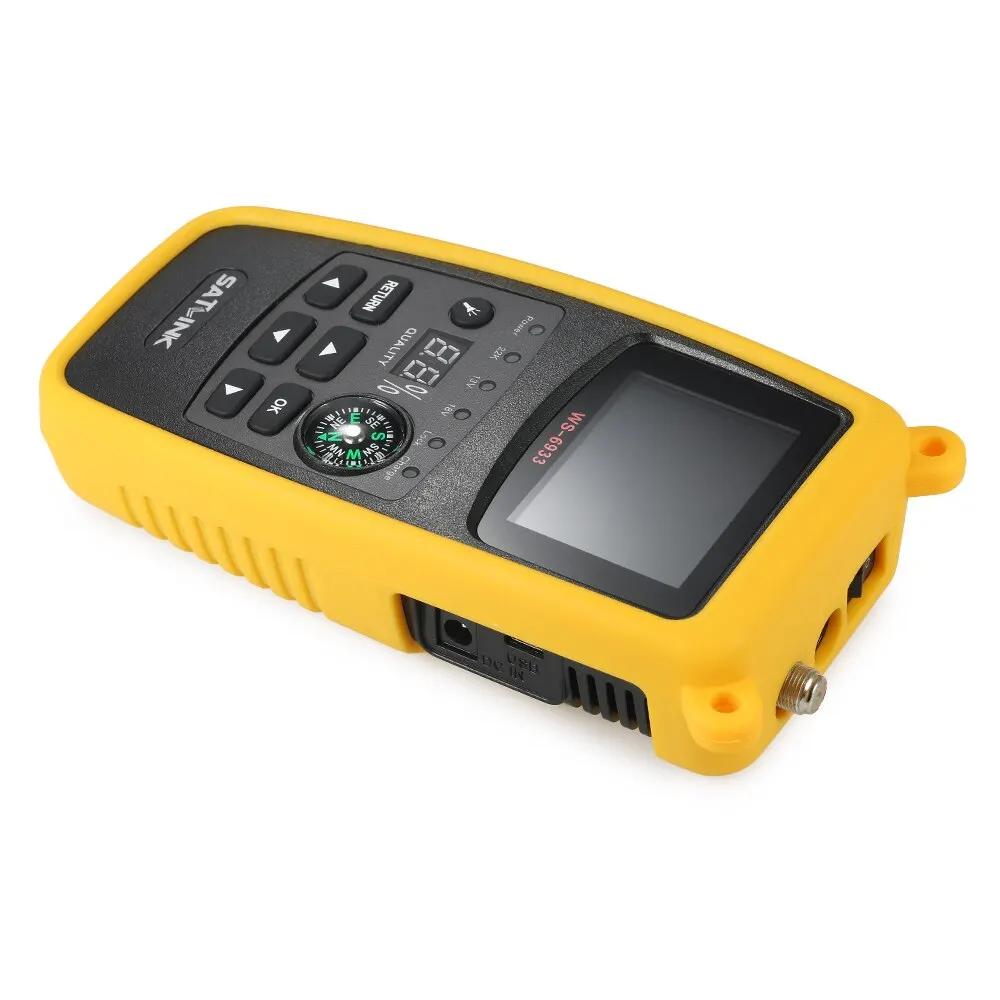 Satlink WS6933 цифровой сканер спутникового сигнала метр ЖК спутниковый искатель цифровой спутниковый ТВ приемник с компасом