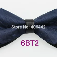 YIBEI coahella галстуки с черным низом темно-синие галстуки-бабочки со стразами кожаный Пикер полосы галстук-бабочка вечерние платья Предварительно Связанные