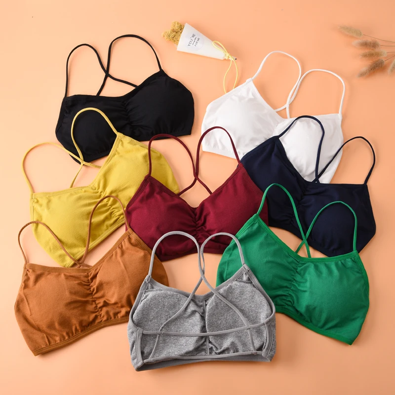 

Summer Women Bras Top Cotton Sexy Backless Lingerie Sexy Invisible Bra Crop Top Push Up Femme Underwear
