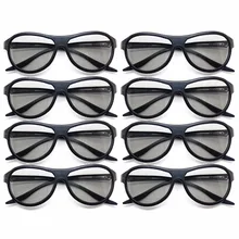8pcs/lot Replacement AG-F310 3D Glasses Polarized Passive Glasses For LG TCL Samsung SONY Konka reald 3D Cinema TV computer