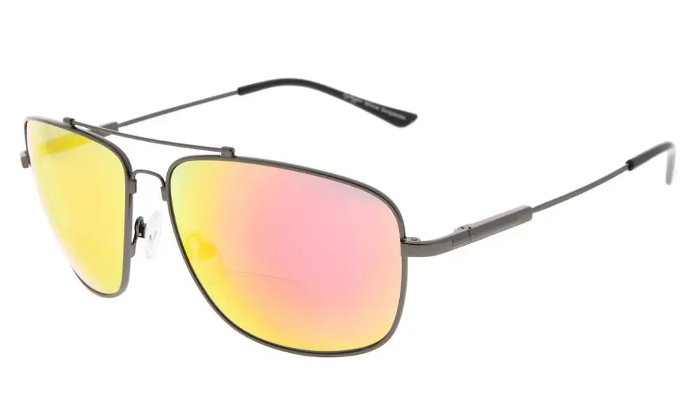 RedMirror SG1801 Eyekepper памяти двухфокусные солнцезащитные очки гибкие Титан солнцезащитные очки для чтения - Цвет оправы: RedMirror