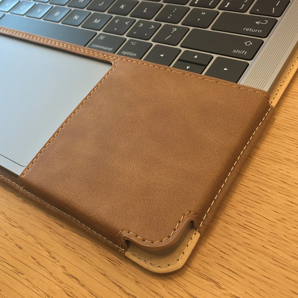 Us 55 05 Jisoncase Laptop Case For Macbook Pro Retina 13 15 Inch With Touch Bar Luxury Stand Design Pu Leather Cover Notebook Bag In