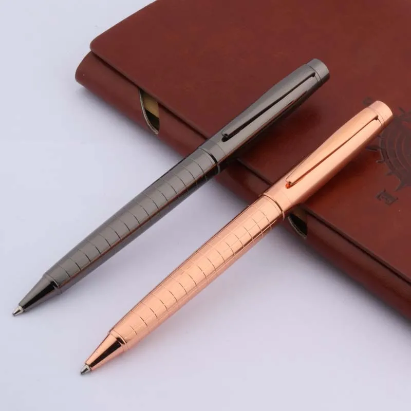 

NEW LINE metal pen Twist gift Gun gray metal Chessboard GIFT Ballpoint Pen
