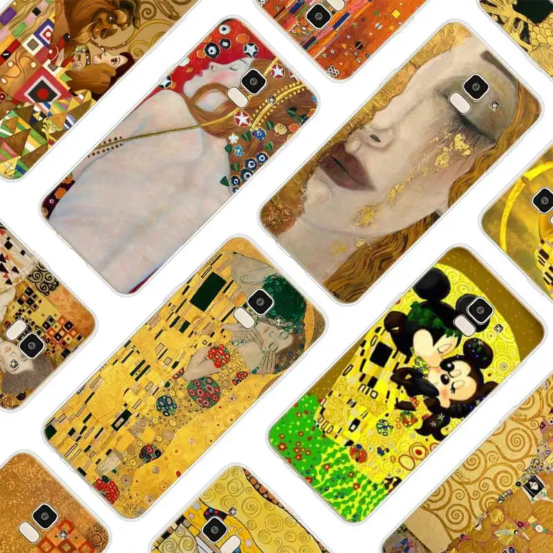 

Silicone Soft Phone Case The Kiss By Gustav Klimt For Samsung Galaxy j8 j7 j6 j5 j4 j3 Prime Plus 2018 2017 2016