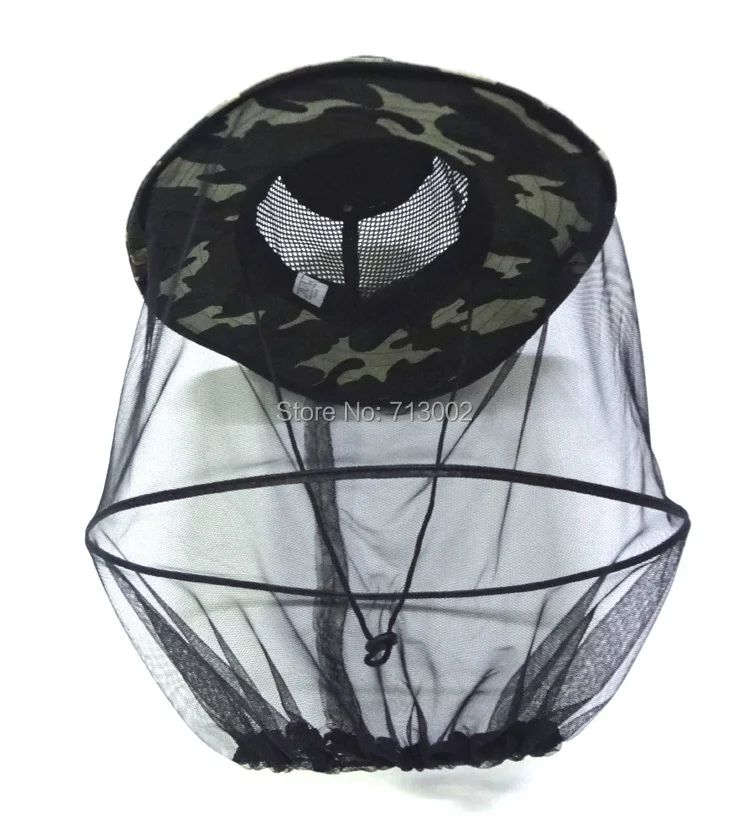 Камуфляжная сетка от комаров насекомых покрытие головы Защита лица шляпа сеть