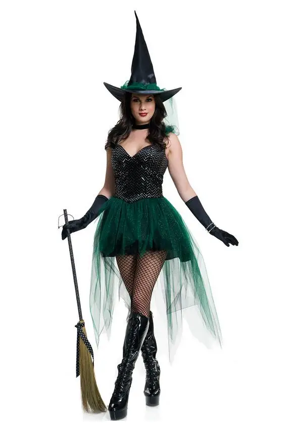 

Sexy Adult Witch Costume Halloween Witch Dress Sexy Costumes For Women Halloween Carnival Cosplay Party Fancy Dress