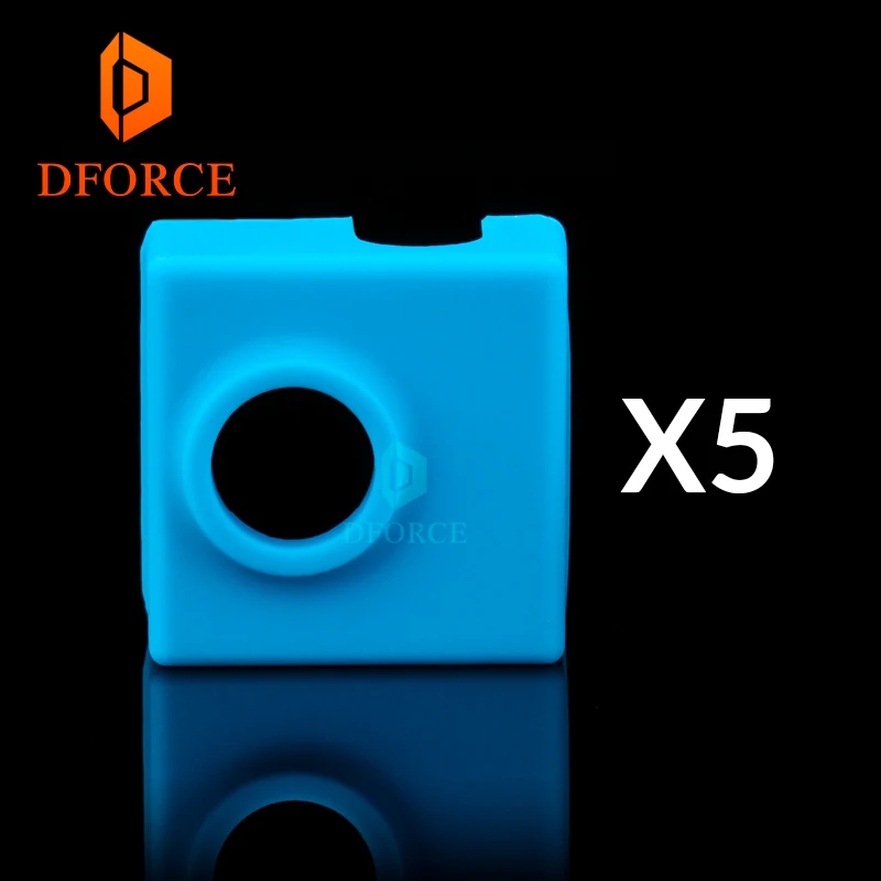 

DFORCE 5pcs high quality cartridge heater bock silicone socks socks for MK9 heated block for MK9 hotend I3 CR10 nozzle
