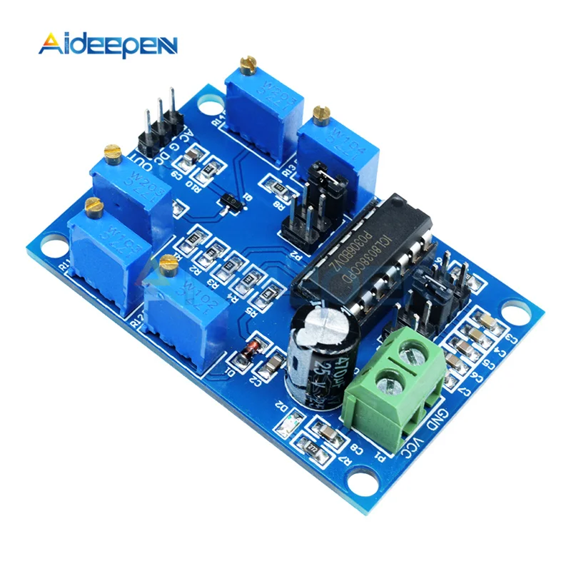 

ICL8038 Signal Generator 10Hz-450KHz Triangular/Rectangular/Sine Wave Generator Module Medium Low Frequency 12V to 15V For Test