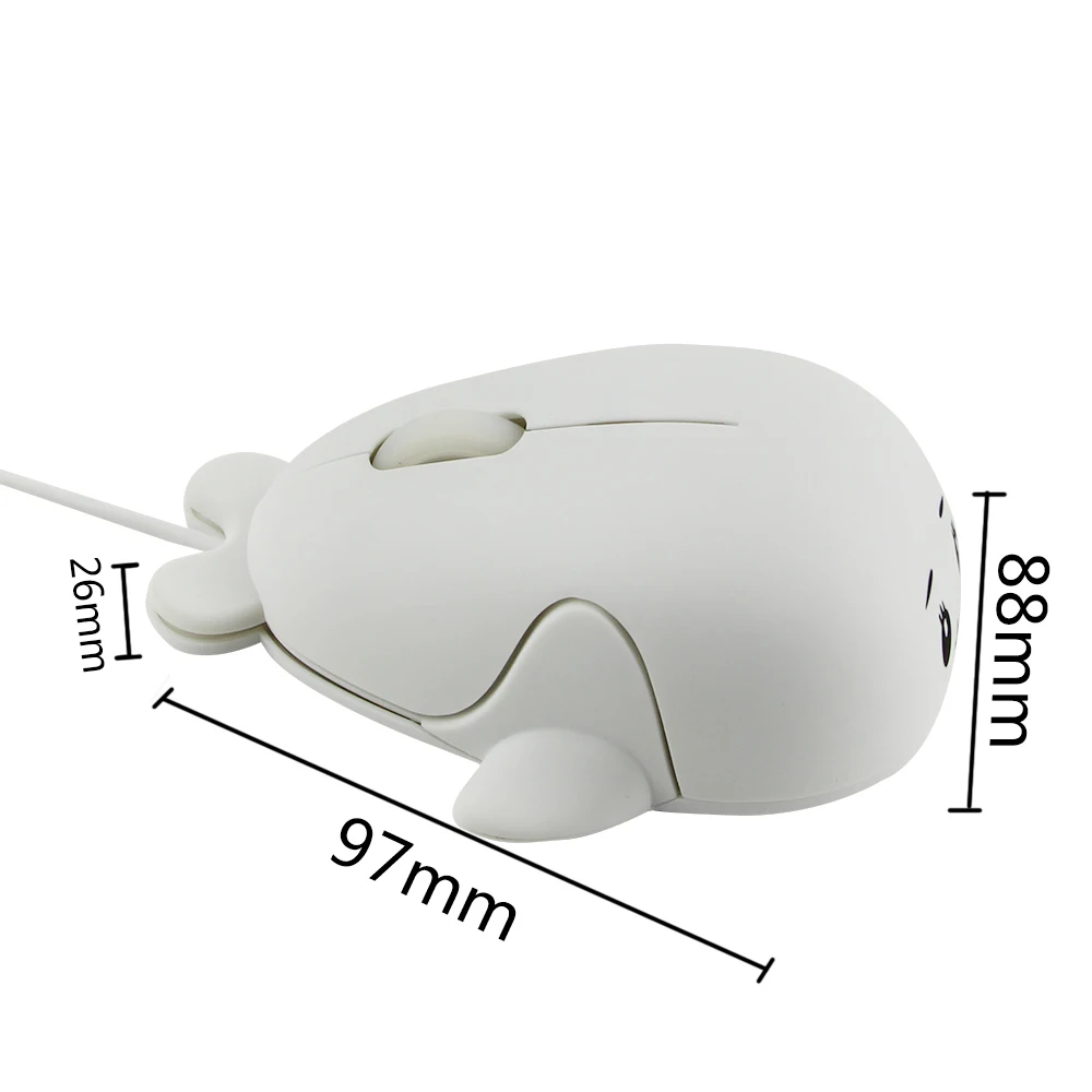 Детская мини мышь с милым животным рисунком 1200 dpi оптическая USB Проводная компьютерная мышь в форме дельфина игровая мышь для детей подарок