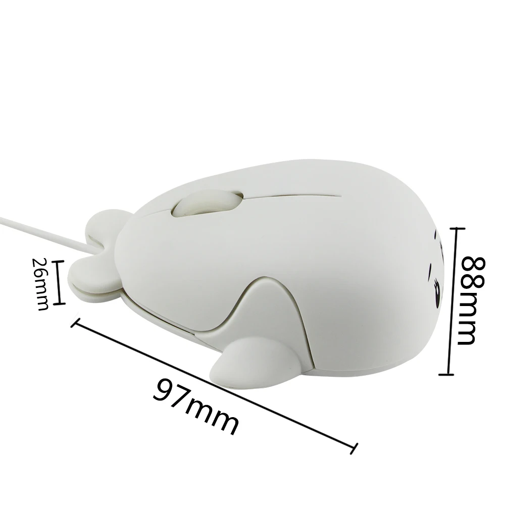 Kids Mini Cute Animal Pattern Mouse 1200 DPI Optical USB Wired Computer Mice Dolphin Shape Game Gaming Mouse For Children Gift