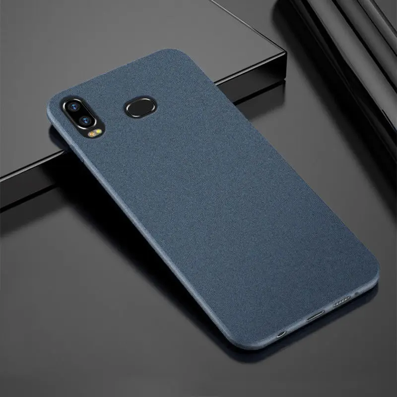 Blue Ультра тонкий матовый мягкий чехол для телефона для samsung Galaxy M30 A10 A20 A20E A30 A50 A70 A9 A7 A6 A8 S10 S9 S8 Plus Note 10 9 8 - Цвет: Blue