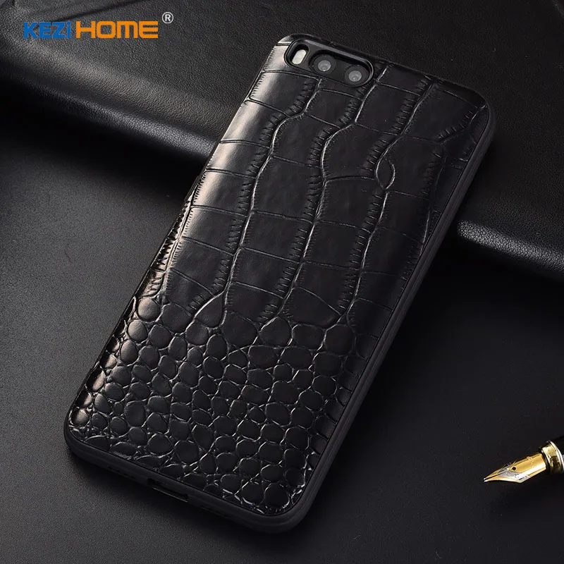 

Xiaomi mi 6 case Soft case Crocodile texture MI6 ultra thin Genuine leather soft back cover case Luxury case