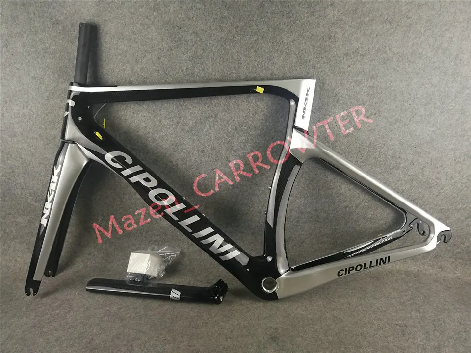 Clearance T1000 3K/1K Anthracite Silver-Black Cipollini NK1K carbon road bike frame with BB68/BB30 Matte/Glossy for selection 1 Clearance T1000 3K/1K Anthracite Silver-Black Cipollini NK1K carbon road bike frame with BB68/BB30 Matte/Glossy for selection 1