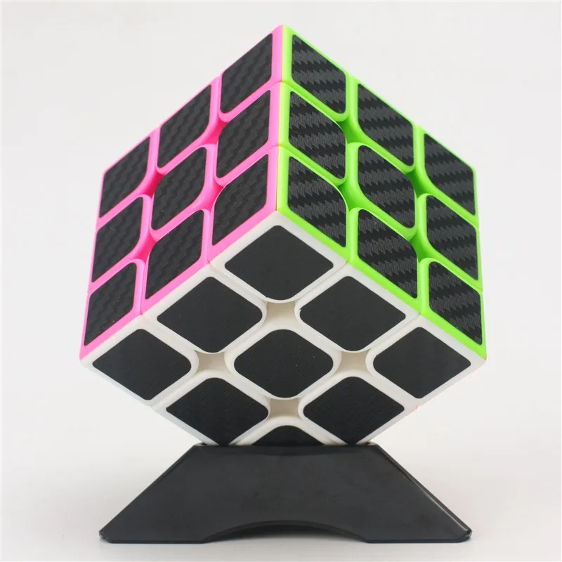 

3x3x3 Carbon Fiber Durable Smooth Magic Cube Professional Competition Speed Twist Rubike Cube Stickless Puzzle Cube Toys For Kid