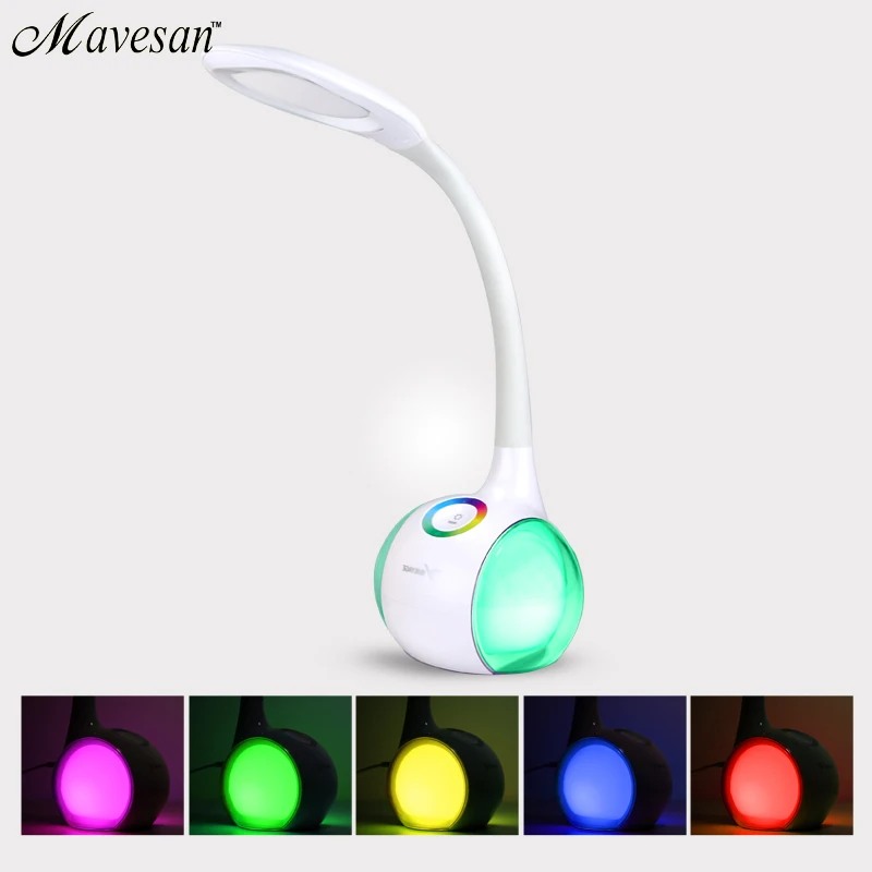 

LED Table lamp Eye Protection with dimmer base Reading Table Lamp Adjustable Night Light for kids