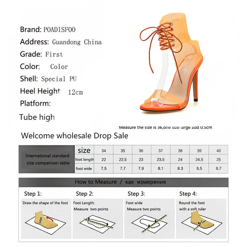 POADISFOO-Super-high-heeled-With-20cm-Hate-High-22cm-Nightclub-Sexy-Fish-Mouth-Female-Large-Size