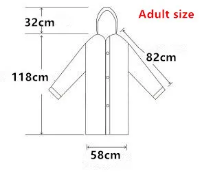 Size.Durable Raincoat Portable Rain Cape Poncho With Hat Hood for Women Outdoor Travel Adult rain jacket rainwear