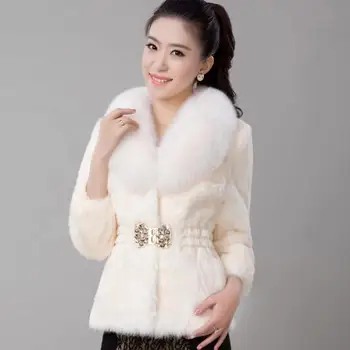 

Fashion new imitation rabbit fur winter fur coat women 2018 version of casual autumn imitation fox fur coat jacket Female S-4XL