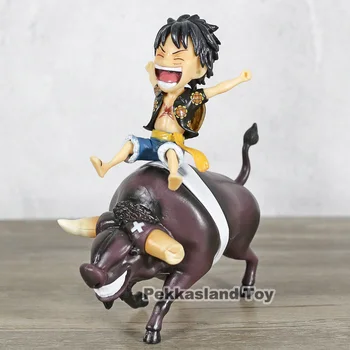 

2 Colors ONE PIECE Monkey D. Luffy GK Luffy Ride Cow Statue Bull Riding Cow Ver. PVC Action Figure Model Toy