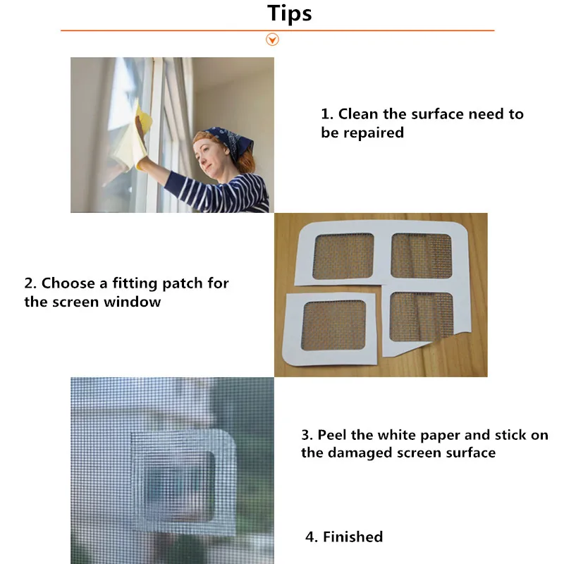 3Pcs Anti-Insect Fly Bug Mosquito Door Window Net Mesh Repair Screen Patch Kit