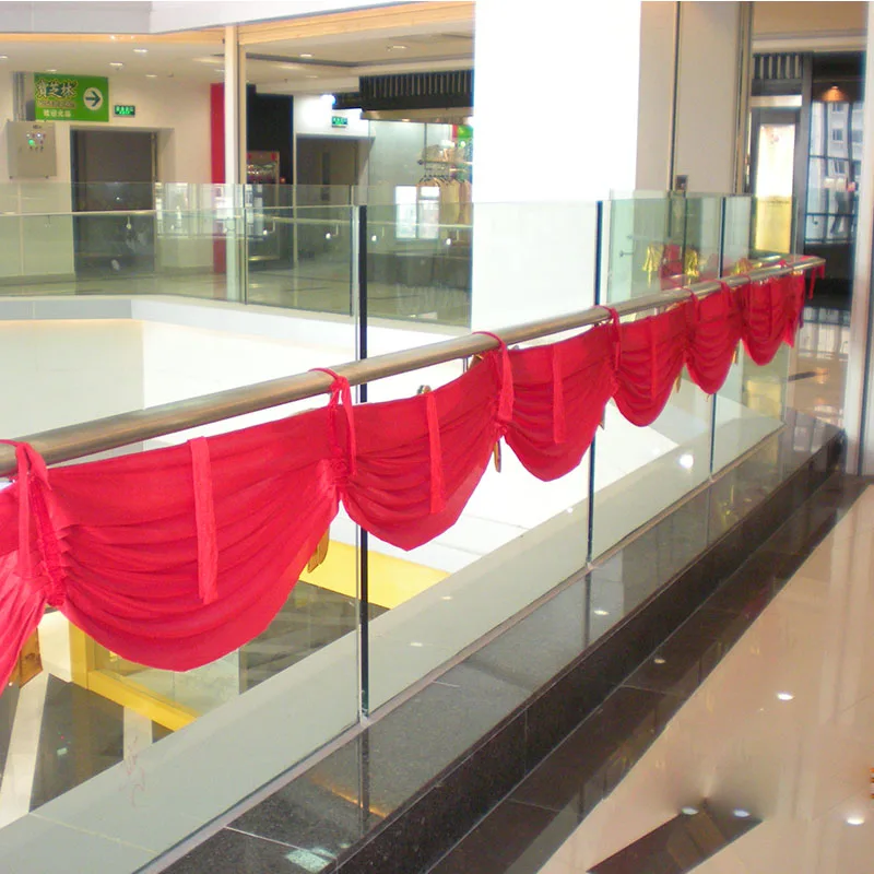 

Red Detachable Swag curtains for Pleated Backdrop 6 meter length event party decoration
