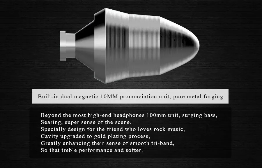 Абсолютно новые наушники металлическая Версия тяжелый бас наушники в ухо профессиональный звук для iPhone samsung Mp3 Mp4 Tbalet PC