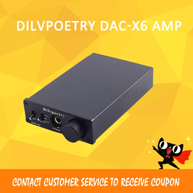 

Dilvpoetry DAC-X6 Nobsound dac optical Coaxial DAC Digital to Analog Converter Built-in Headphone Amplifier