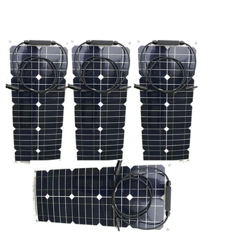 

Solar Pannel Flexible 12v 25w 4 Pcs Solar Modules 100w Solar Energy Systems Solar Battery Charger Marine Yacht Boat Caravan