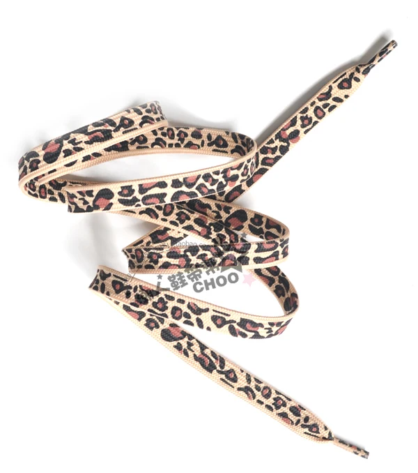 leopard shoe strings