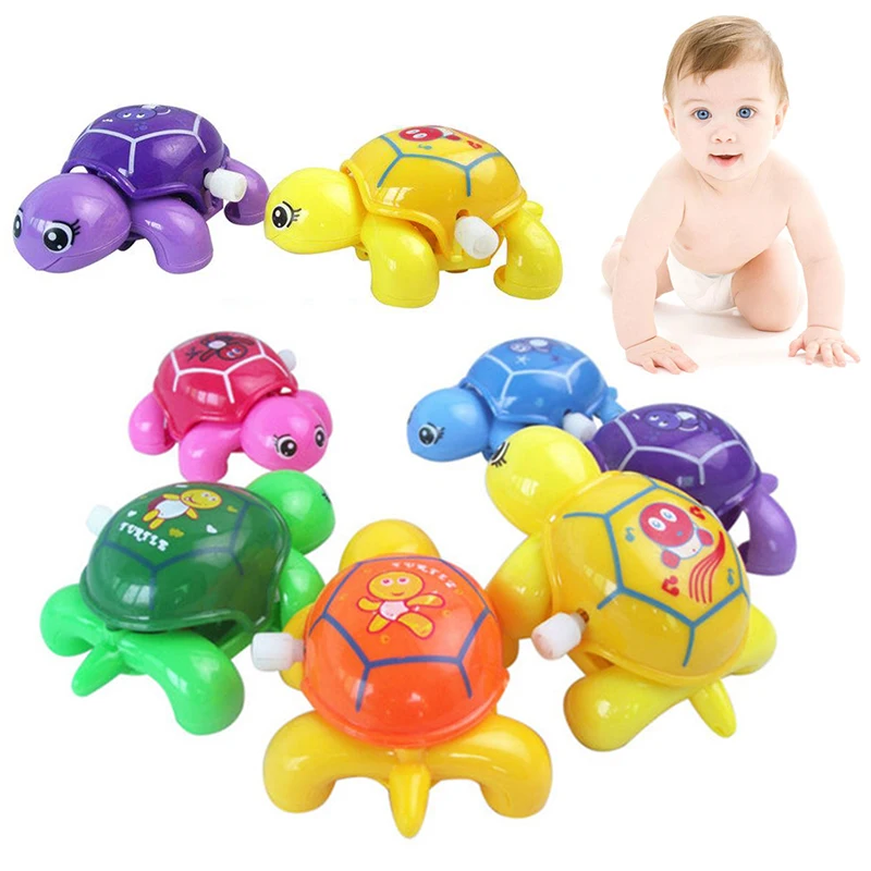 

Colorful Cartoon Baby Clockwork Animal Tortoise Small Turtle Keep On Moving Running Tortoise Wind-up Toys Education Toy