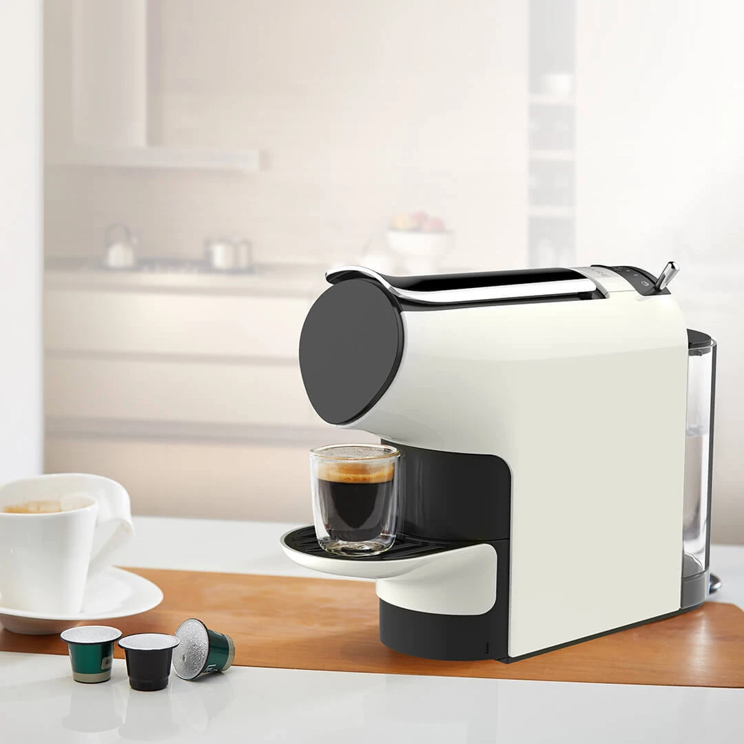 

Scishare Capsule Coffee Machine Coffee Maker 19 Bar 580ml Ajustable 9 Level Concentration Family Office Using