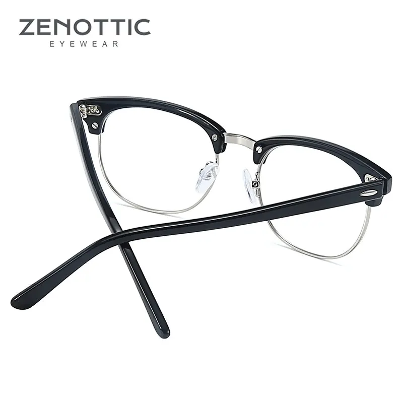Zenotic пластиковые полуоправы очки унисекс модные для дальнозоркости фотохромные