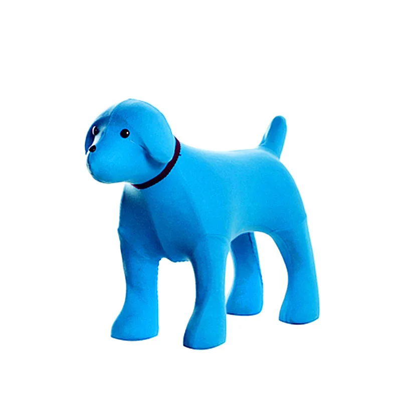 Тканевая Статуэтка собаки моделирование милые собаки животные пена ремесленник офис шоу окна гостиной украшения L2770 - Цвет: Синий