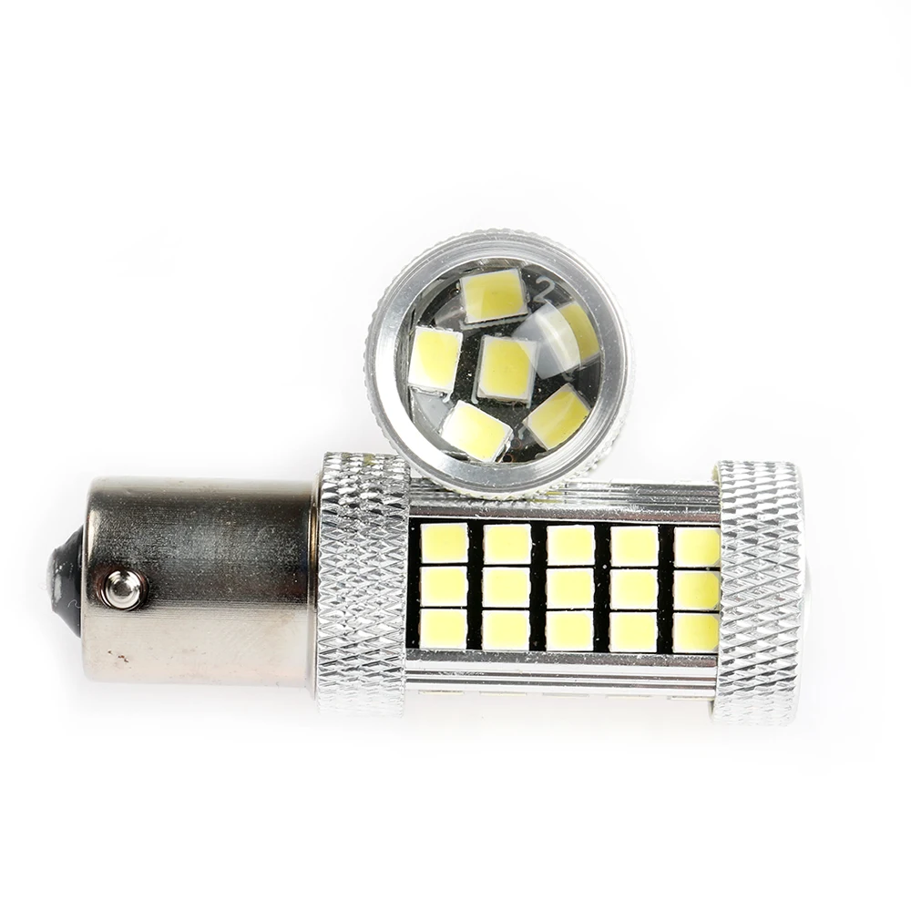 1 шт. светодиодный автомобильный стоп сигнал BA15S P21W 66 SMD 2835 BAW15S PR21W BAY15S белый