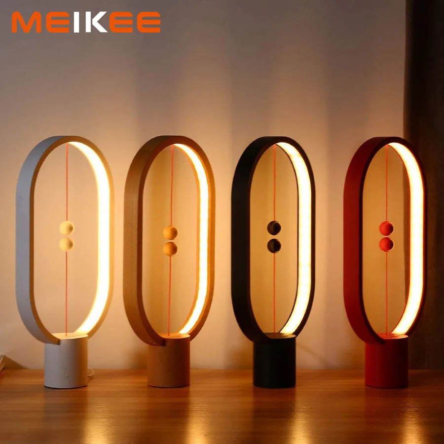 

Creative Heng Balance Lamp LED Night Light USB Home Decoration Table Night Lamp Bedside Sleeping Light for Christmas Kids Baby