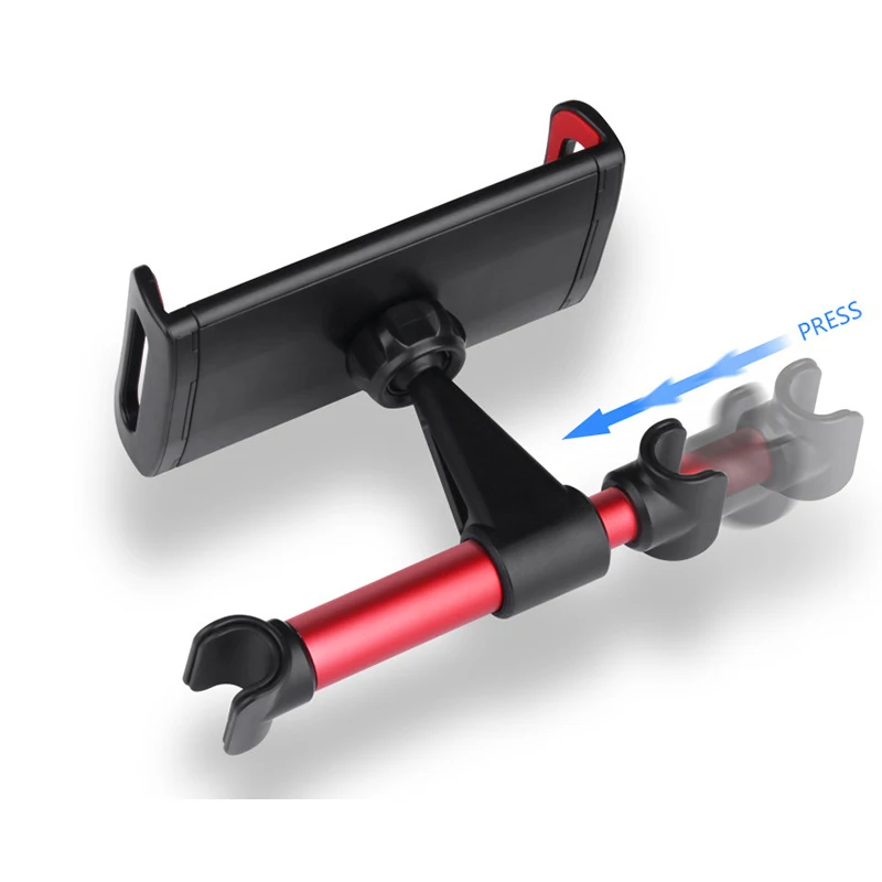 

4"-11" Car Back Seat Phone Tablet PC Holder For iPhone Samsung iPad 360 Degree Rotation Car Mount Headrest Bracket Stand mini